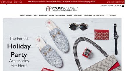 yoogi's closet website.